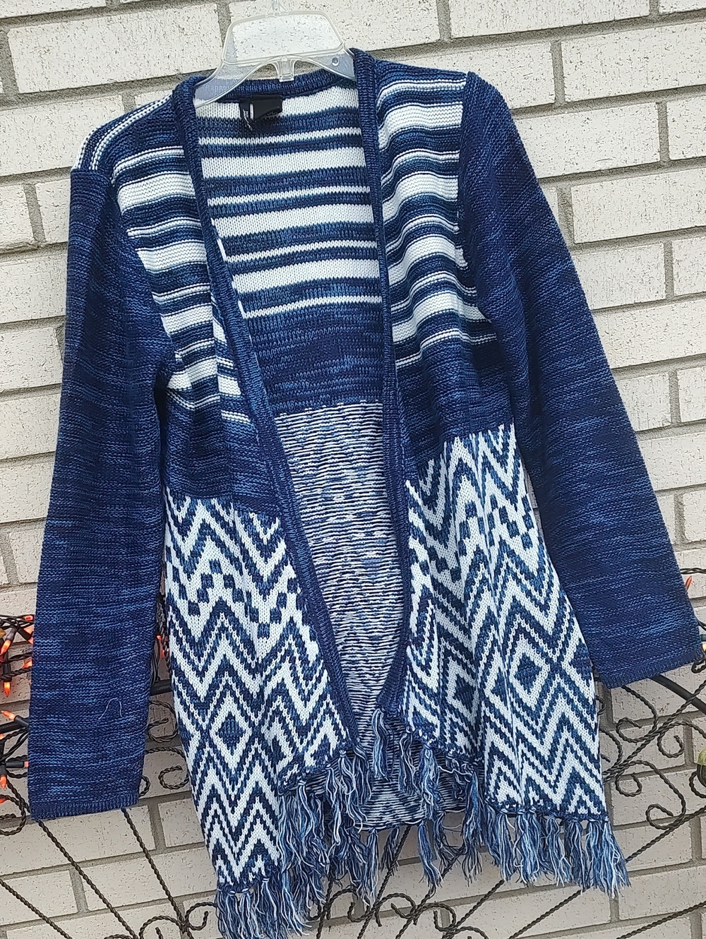 New directions//Fringe Cardigan - Picture 5 of 8